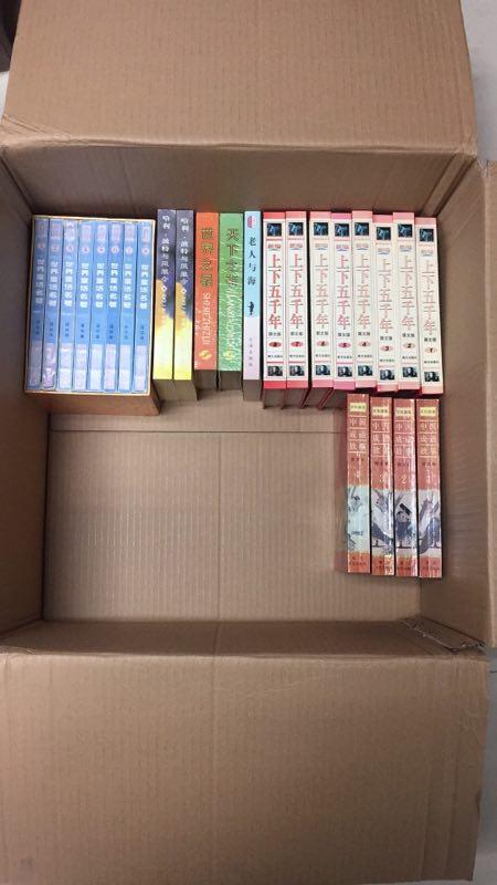 捐赠的图书一角